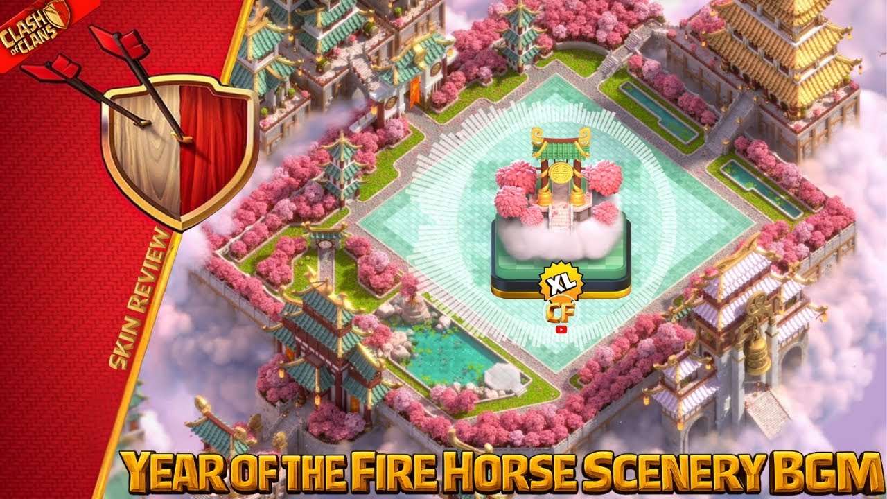🎵 Year of the Fire Horse Scenery BGM Review | February 2026 | Clash of Clans | Clashflict 🔥🎶