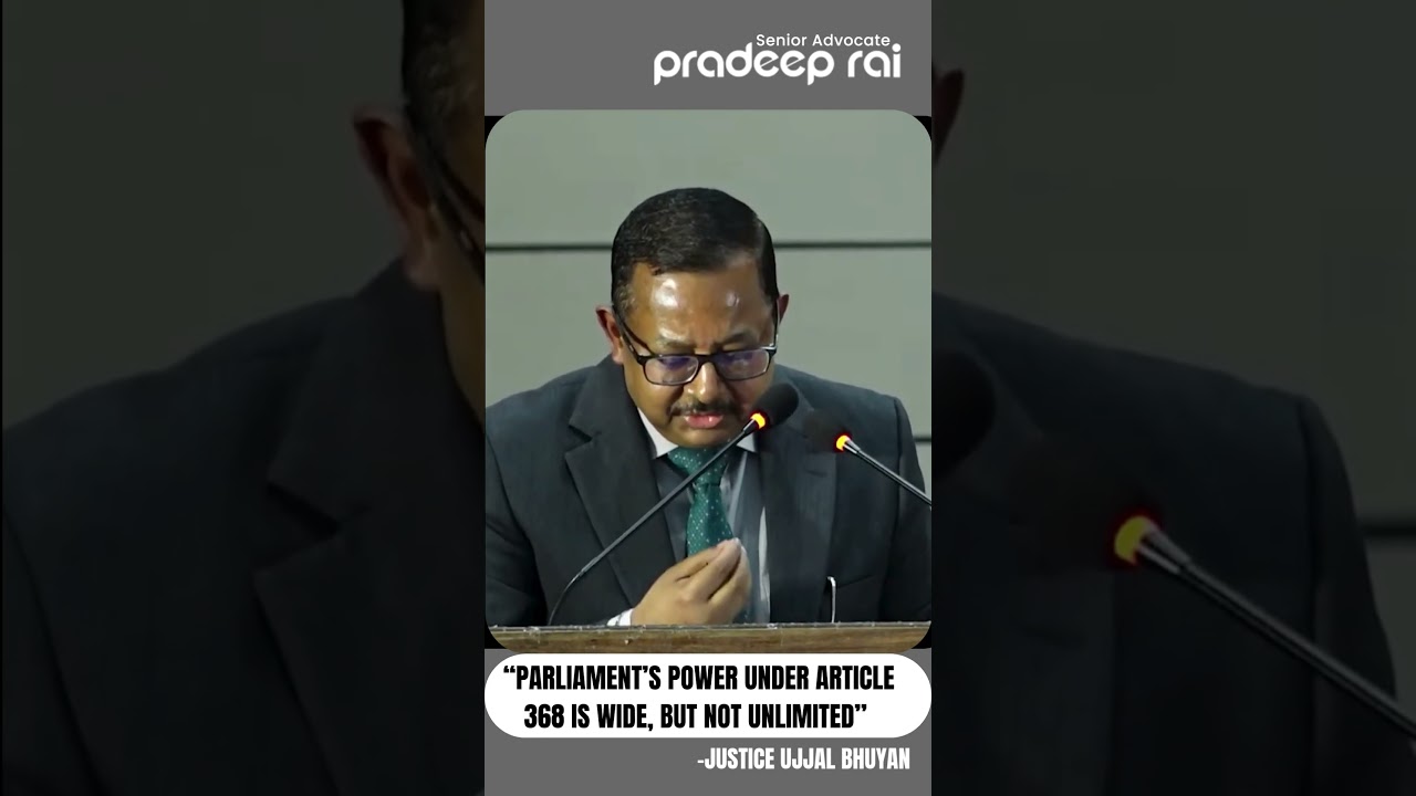 &laquo;Полномочия парламента по статье 368 широки, но не безграничны&raquo; || Судья Уджал Бхуян