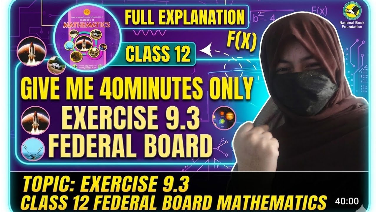 Exercise 9.3 Class 12 Maths Federal Board | Complete Solution of Trigonometric Equations | Chapter 9