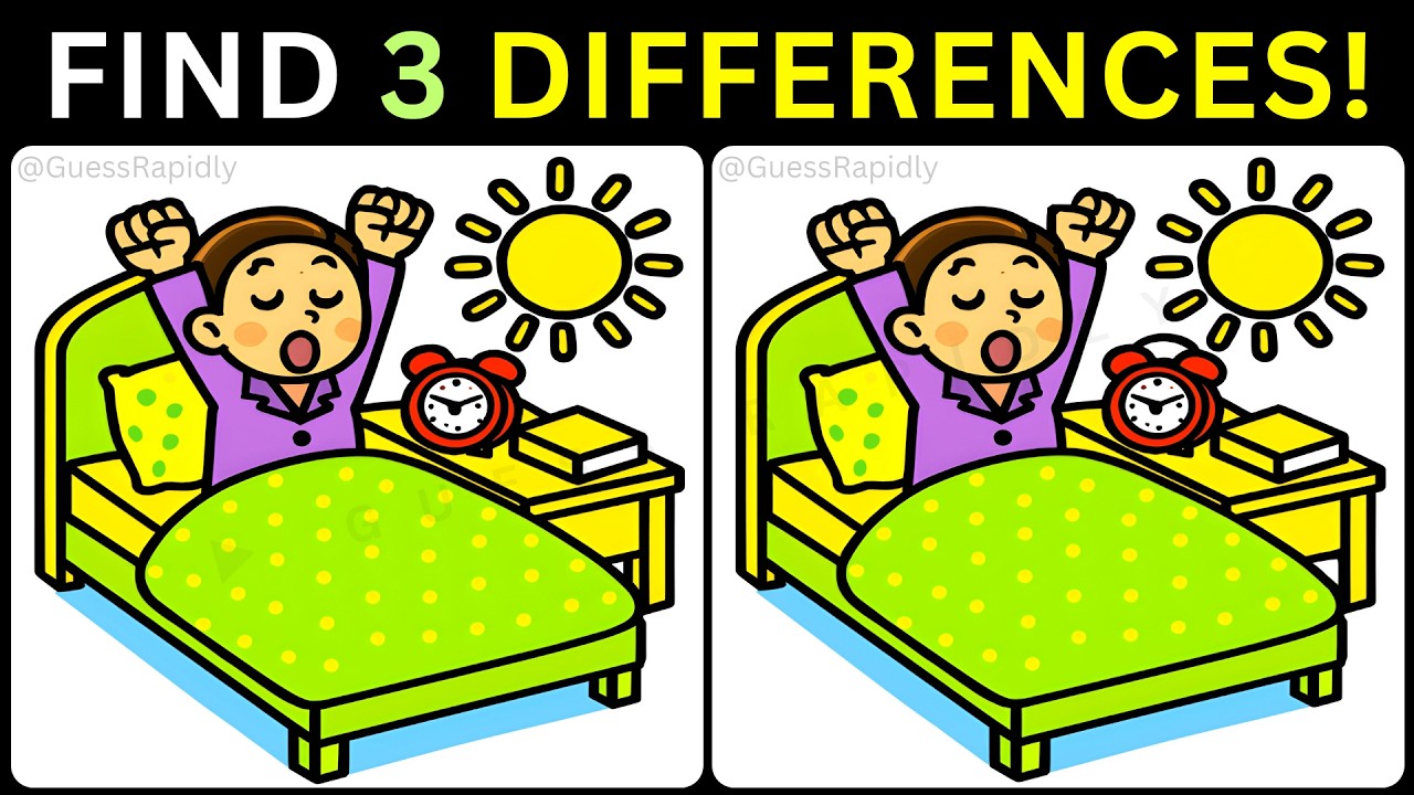 💡Spot 3 Differences Fast, Only Geniuses Succeed Every Time!🌟【#512 Brain Game Challenge】