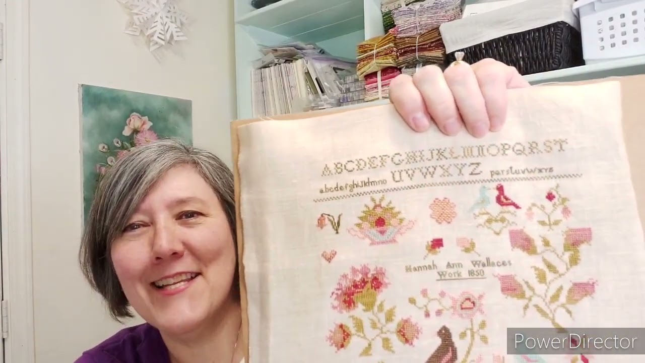 Flosstube #66 - WIP Smorgasbord and Antique Samplers