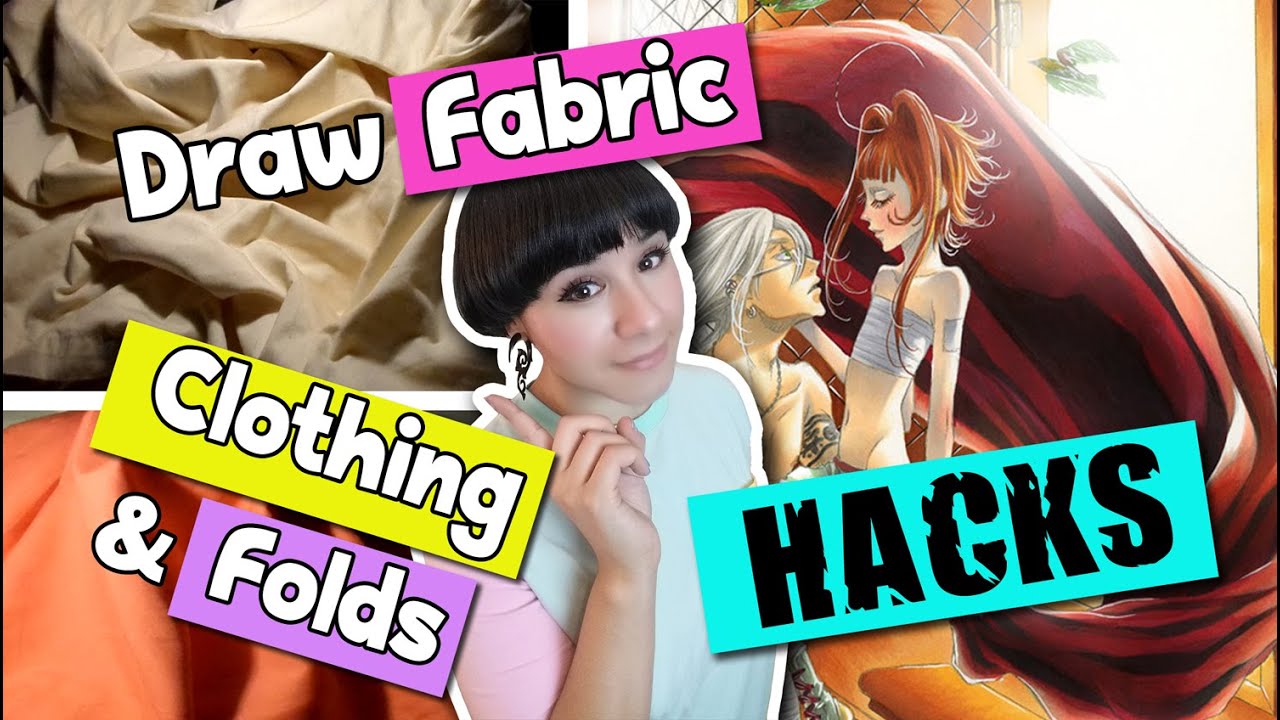 ▼ HACKS on How to Draw FOLDS EASILY ▼ FABRIC & CLOTHING ▼Artist Life Hacks