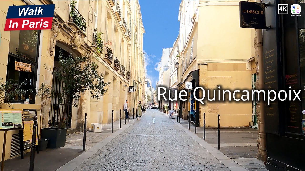 Rue Quincampoix (4K) | Paris Walking Tour