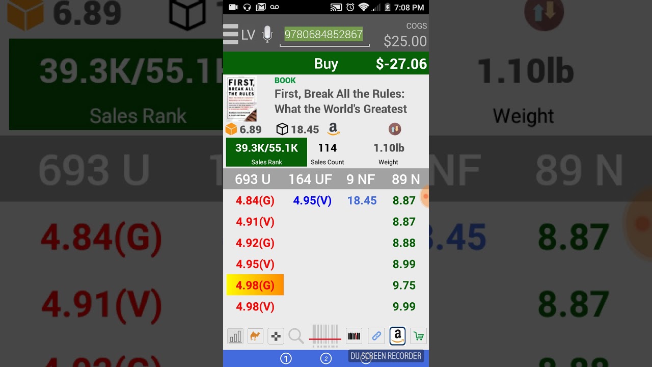 How To Use FBAScan For Sourcing Books On Amazon FBA - Sales Rank - e-score - New Features