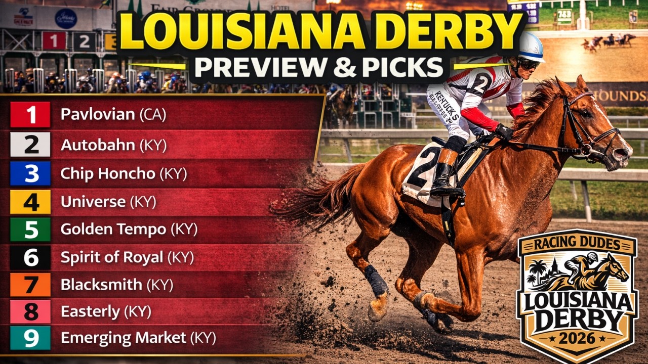 Прогнозы и предварительный обзор скачек Louisiana Derby 2026 | Подготовка к Kentucky Derby