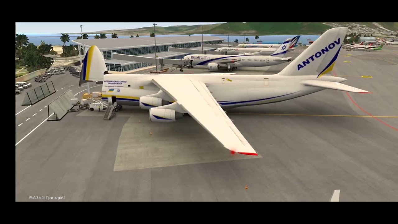 ANTONOV AIRLINES ✈️ A124 🛫 INTERNATIONAL CARGO TRANSPORTER 📦 UKRAINE 🇺🇦 Princess Juliana Airport 🛬 