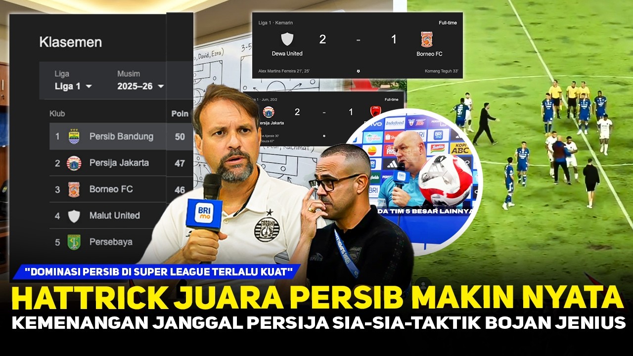 PASRAH LIHAT PERSIB MENANG LAGI❗️REAKSI PELATIH PERSIJA JADI SOROTAN~TIM RIVAL KEPLESET