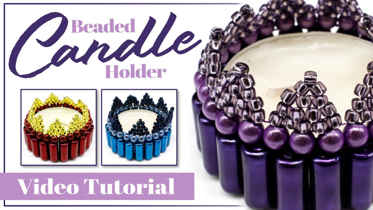 Beaded  Candle Holder Home Decor