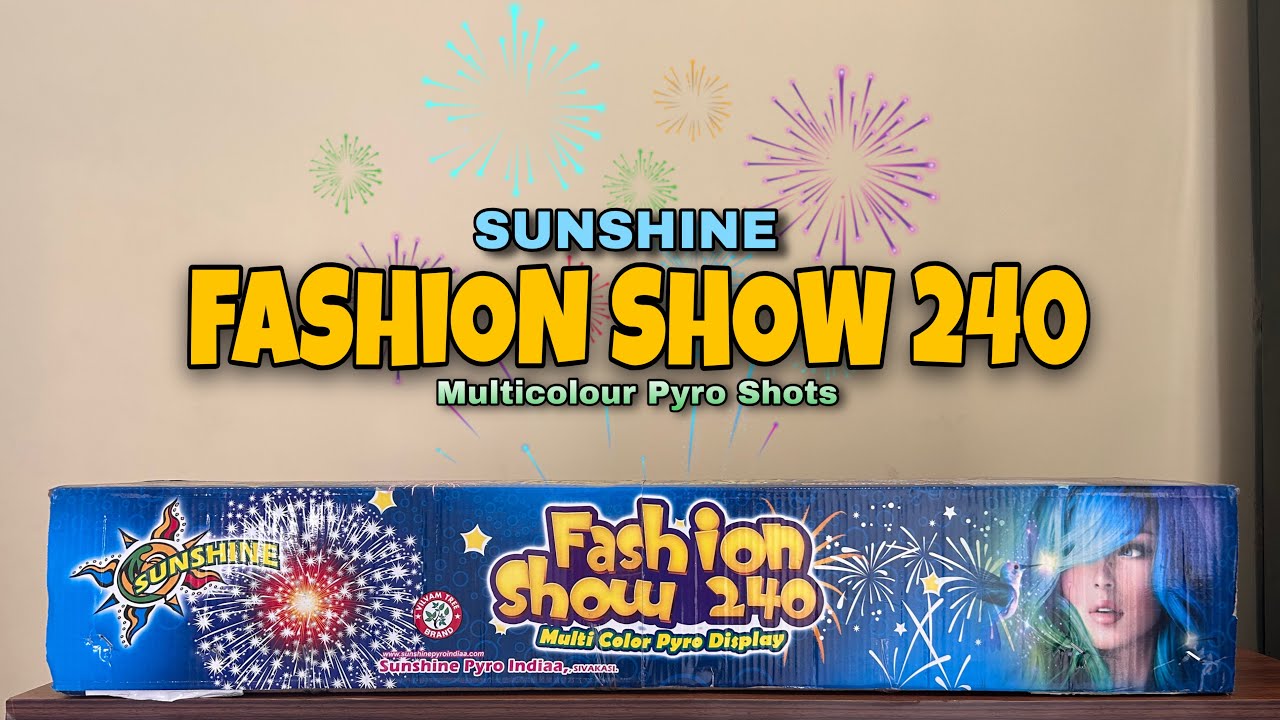 Fashion Show 240 shots😍 | Sunshine | Multicolour Pyro Display | 2025