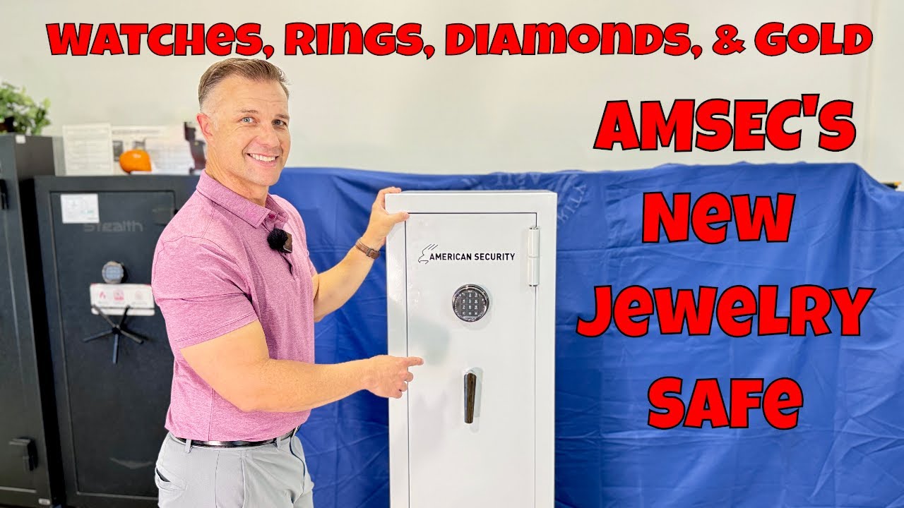 AMSEC JS5517E5 Tall Fire Rated Jewelry Safe for Home