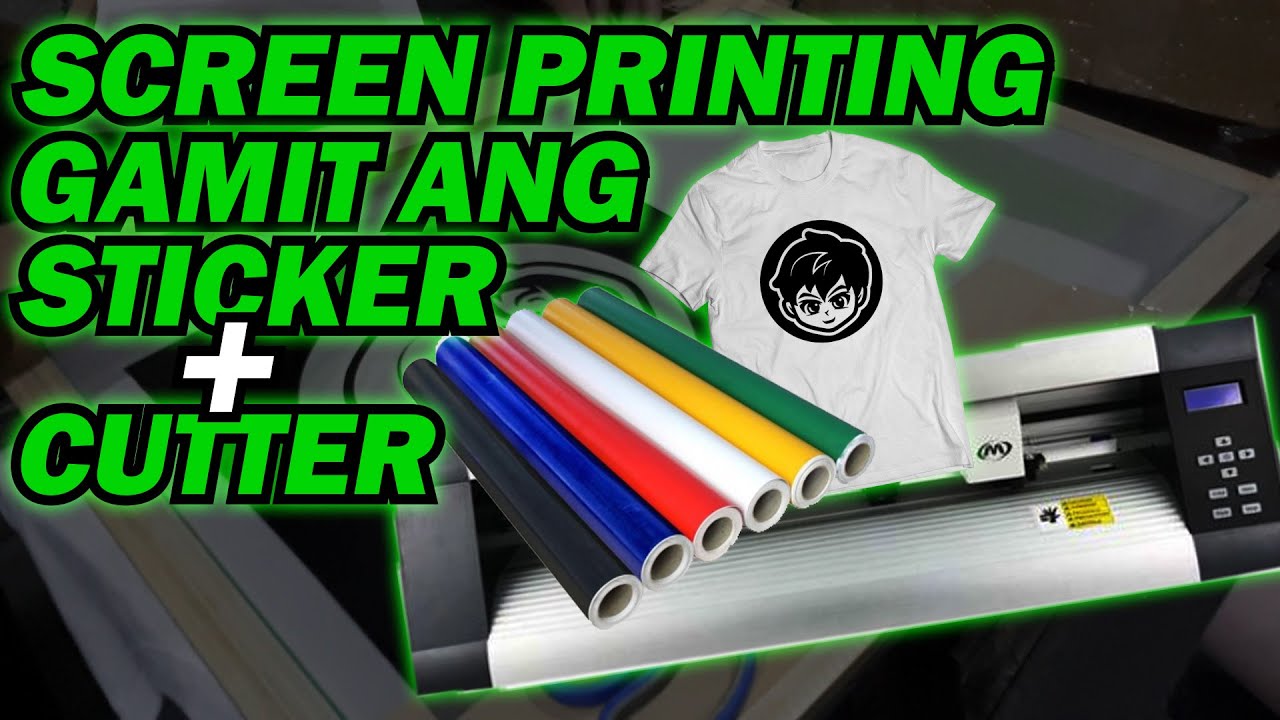 Screen Printing Using Vinyl Sticker and Cutter Plotter | T-shirt Printing | Screen Life
