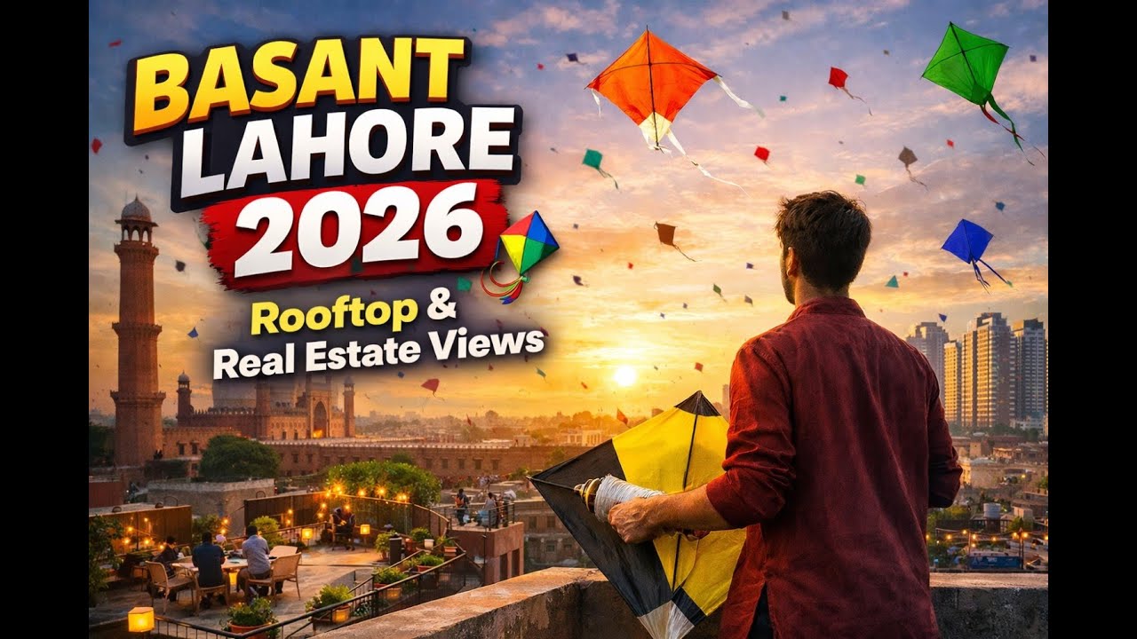 Lahore Basant | Lahore Kite Festival 2026 🇵🇰 | Real Estate Views, Rooftop Life & Basant Vibes