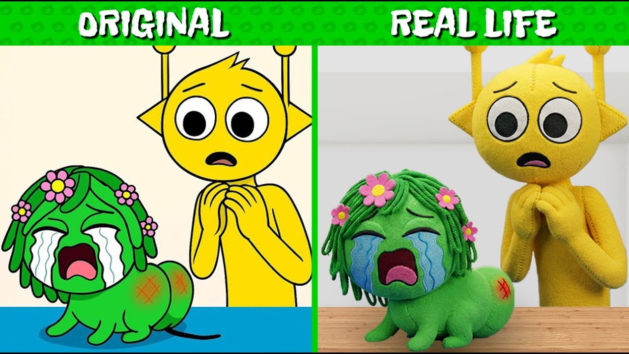 Best TikToks of Incredibox Sprunki: Baby Vineria is being clingy | Original vs Plush Toys