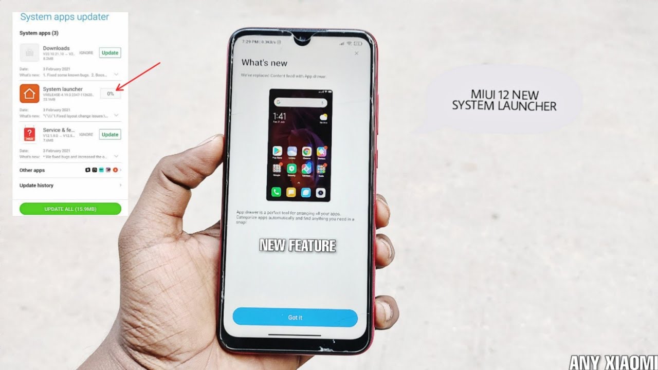 Official MIUI 12 System Launcher Update For & Xiaomi | MIUI 12 New System Launcher