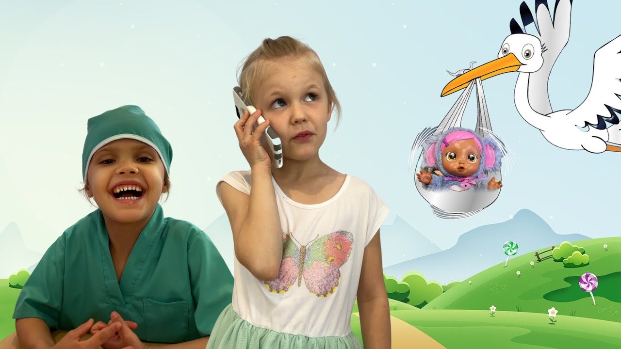 Cry Babies Kristal Welcomes Her New Sister Koali | Twincredible Kids Video