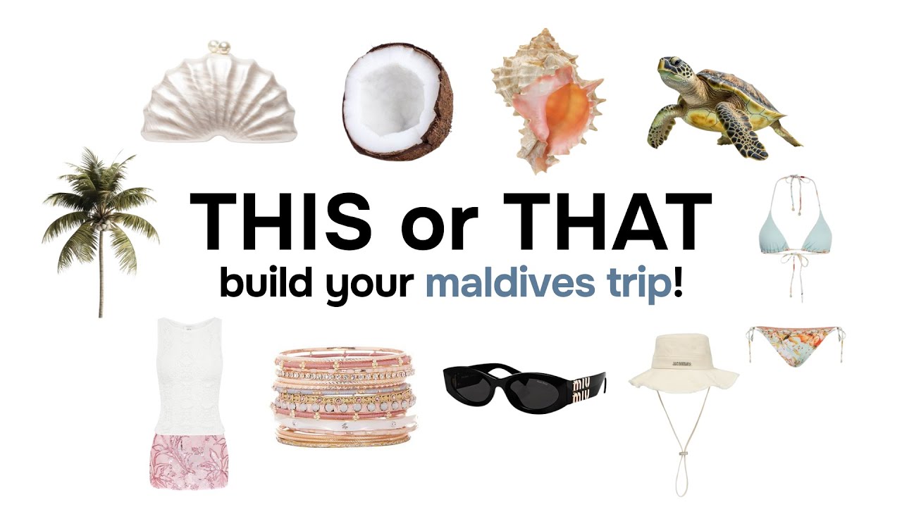 THIS or THAT | build your dream maldives trip🌊🐬🐚🌴