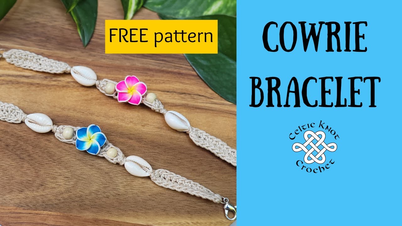 🌸Learn to crochet this beautiful macrame-style bracelet!