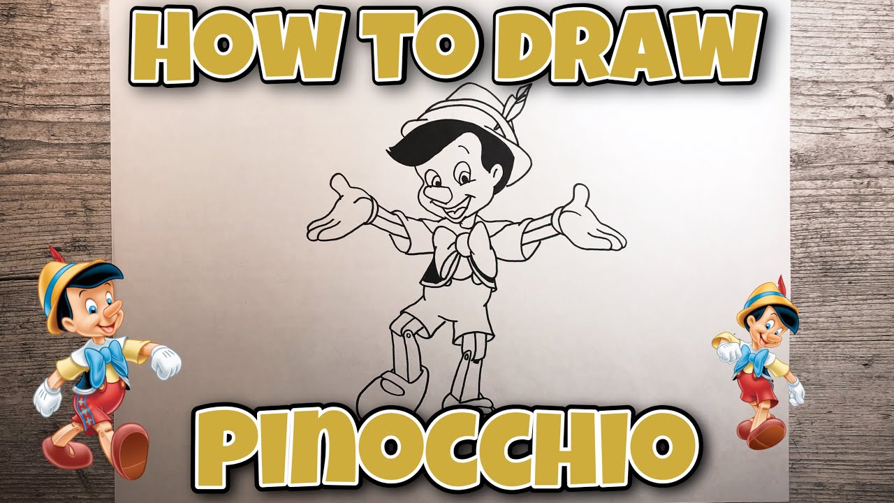 HOW TO DRAW PINOCCHIO | PINOCCHIO | Easy Step-by-Step Tutorial | FOR KIDS
