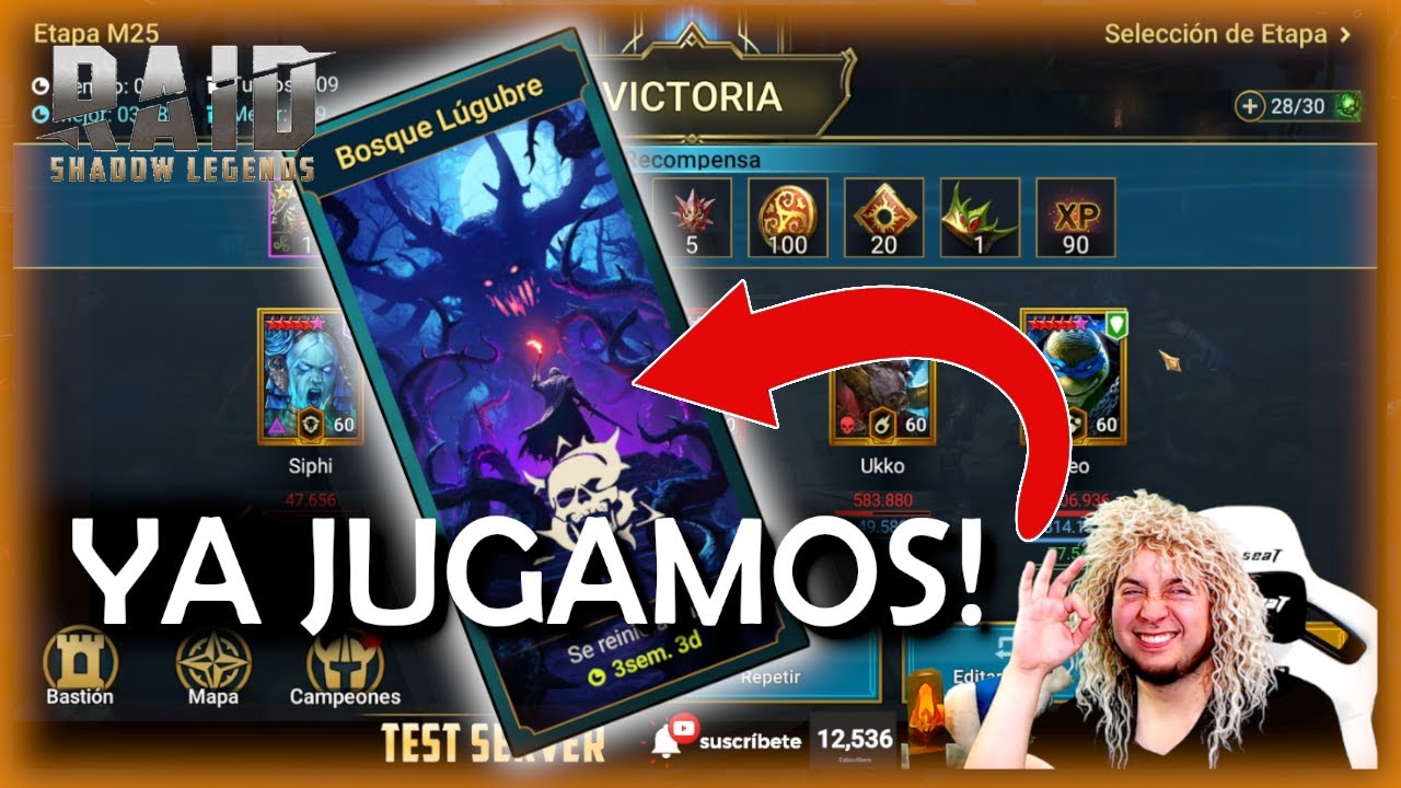 DOS HORAS EN EL BOSQUE LUGUBRE!! VEN A PASAR UN BUEN RATO!! | RAID SHADOW LEGENDS Espanol