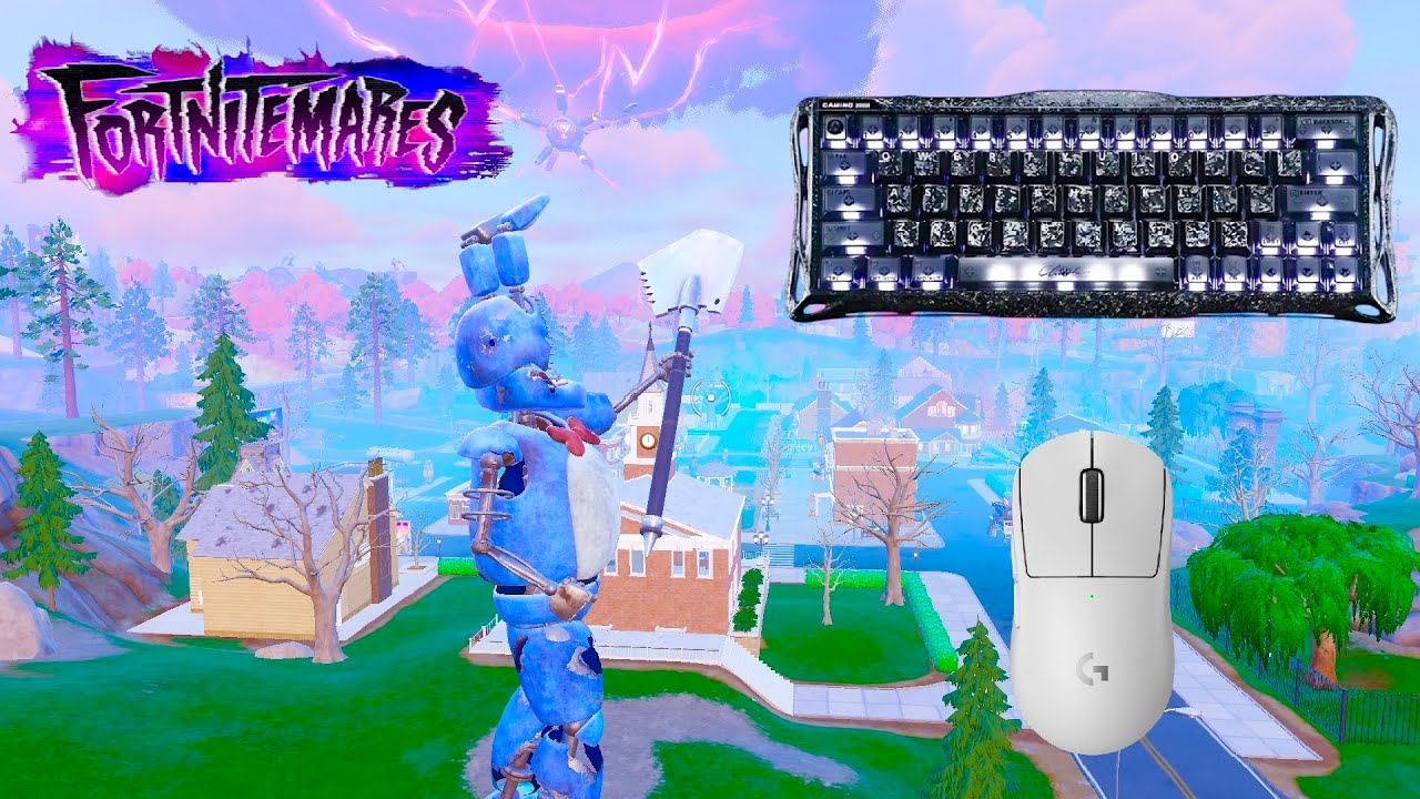 *NEW* FORTNITEMARES BATTLE  ROYALE 🏆GravaStar V60 Pro ASMR😴Satisfying Keyboard Fortnite 900 FPS 4K
