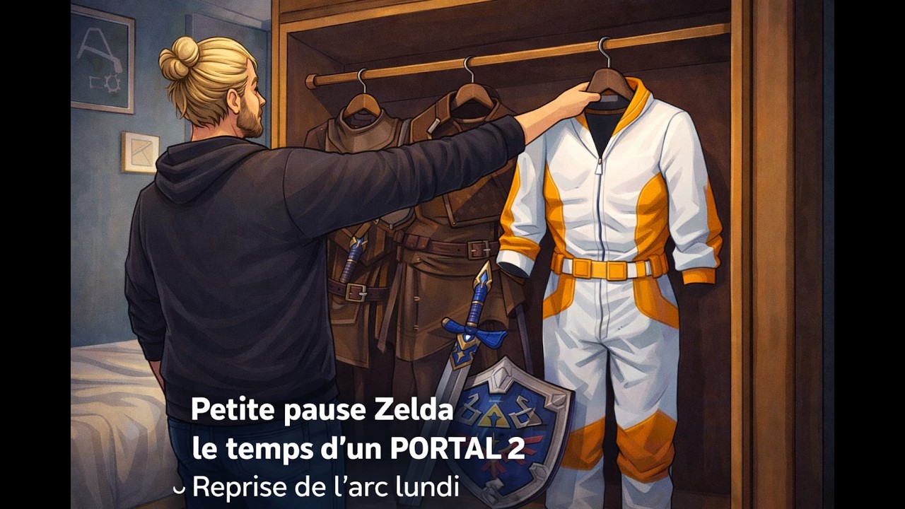 Petite pause sur l'arc ZELDA TOTK, le temps d'un PORTAL 2