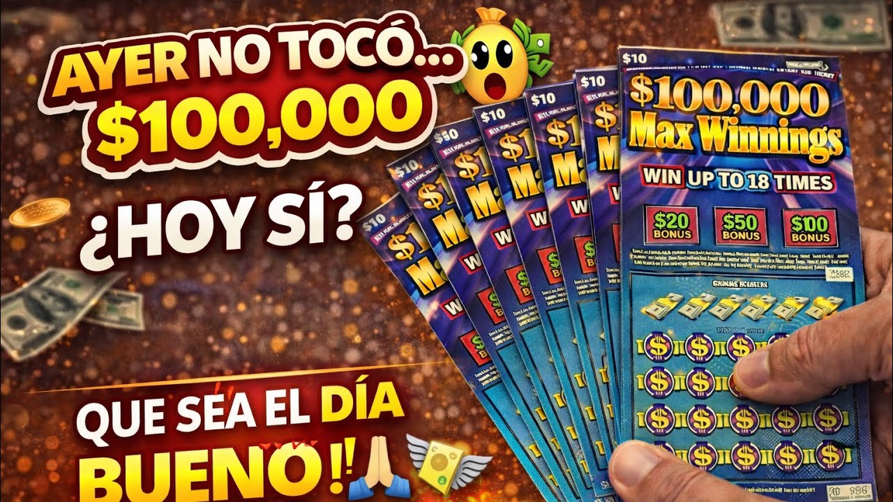 ¿SERÁ HOY EL DÍA BUENO? 🤞 $100,000 MAX WINNINGS
