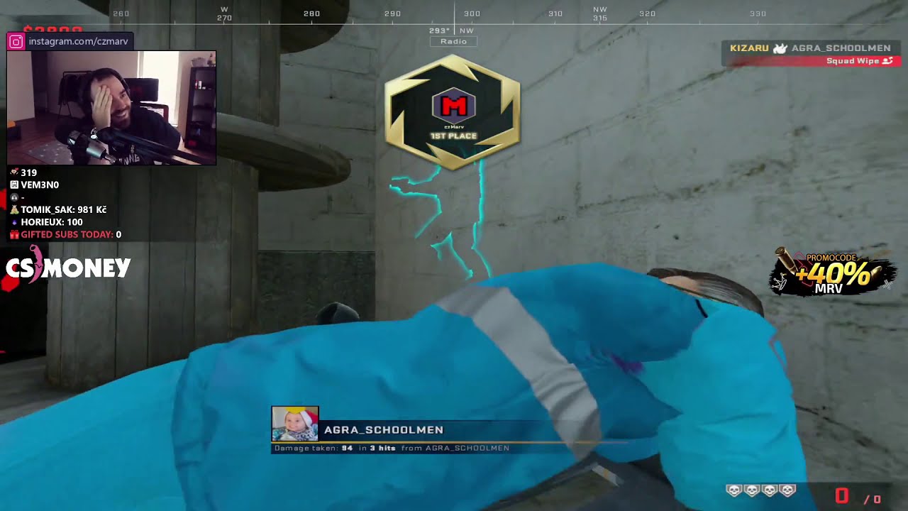 czMarv ACE  **USP-S**  #14 - Twitch Highlights | CSGO