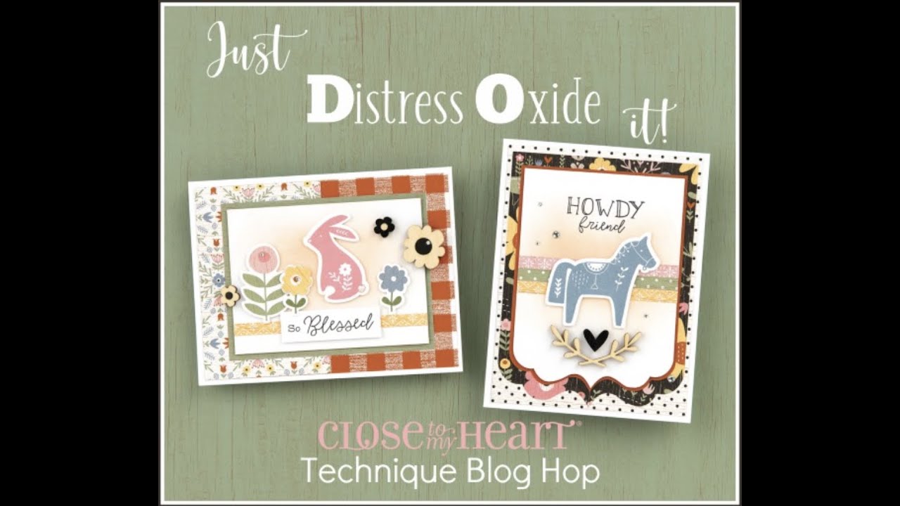 Stenciled layout using Distress Oxide ink