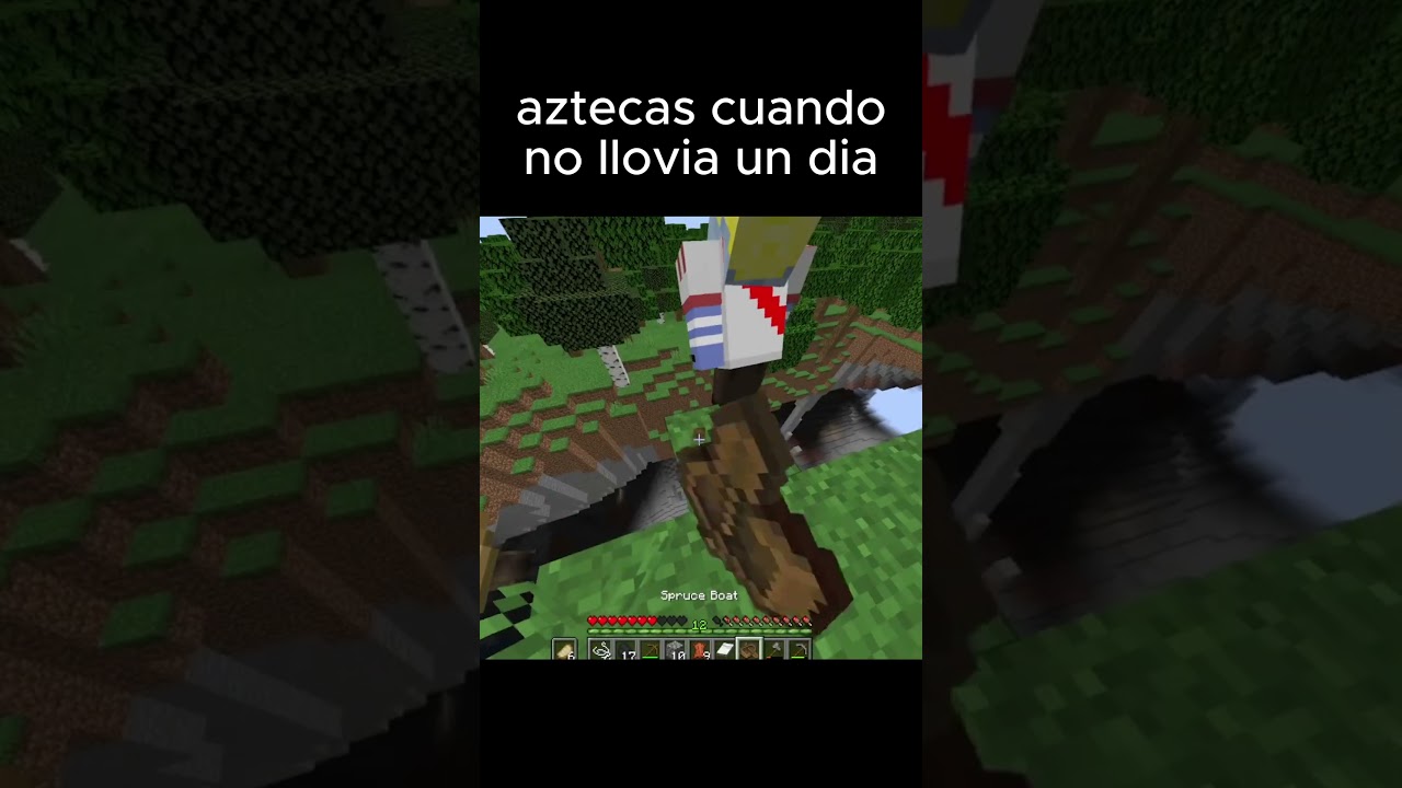 aztecas cuando: #humor #minecraft #aztecas