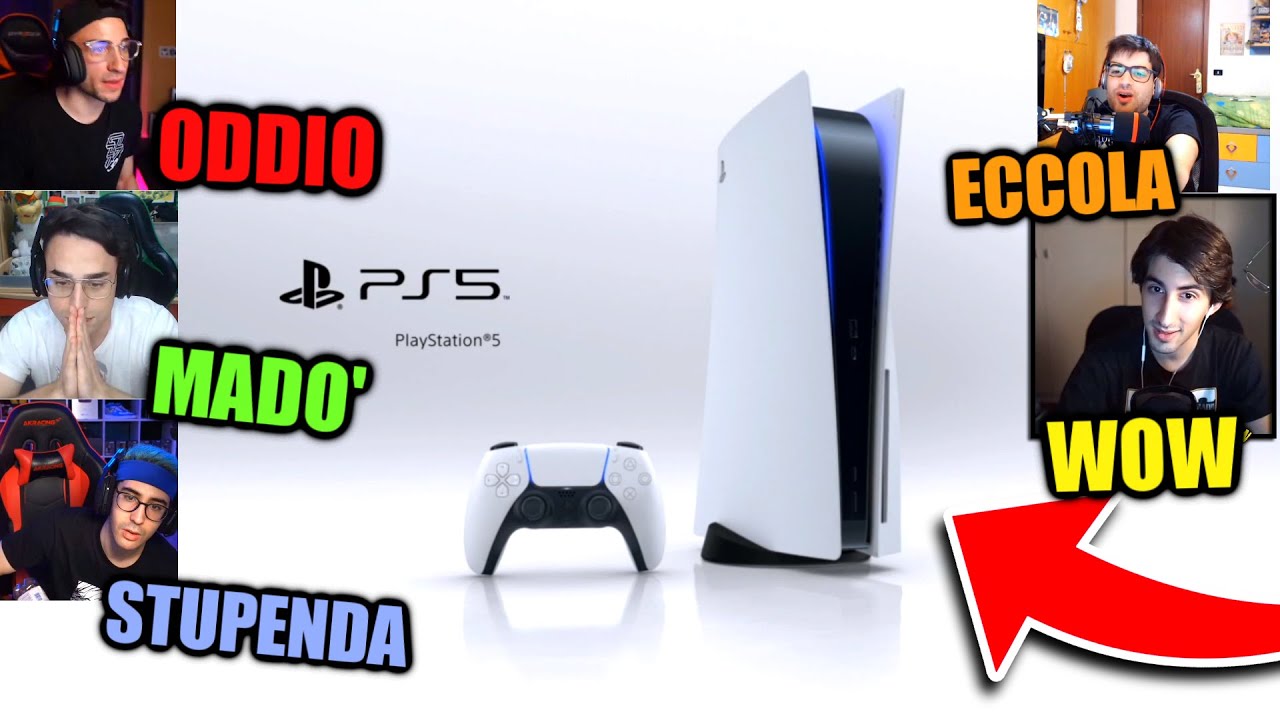 REAZIONE alla PLAYSTATION 5 😍 w/@Tuberanza @Blaziken68x @teknoyd. @ezevlog SONY PS5 Reaction ITA