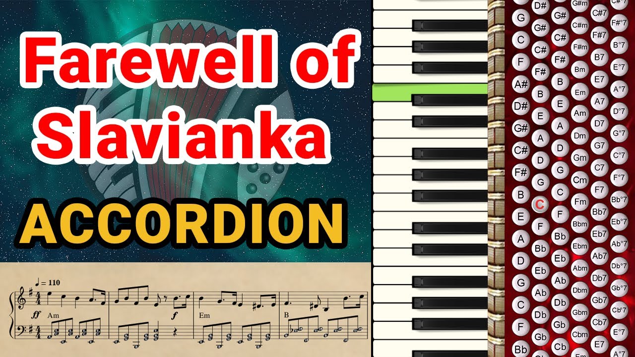 Accordion Tutorial - Farewell of Slavianka