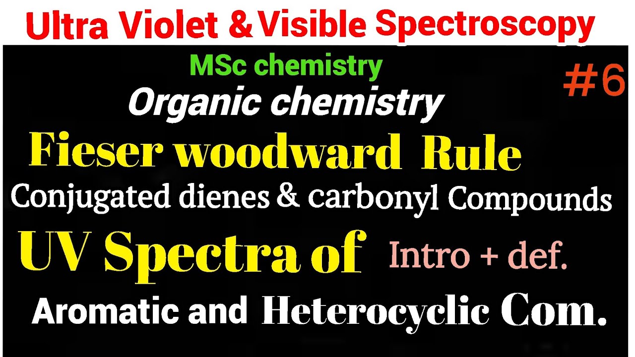 Fieser woodward rule & UV Spectra of aromatic, heterocyclic compounds #MScChemistry #uvspectroscopy 