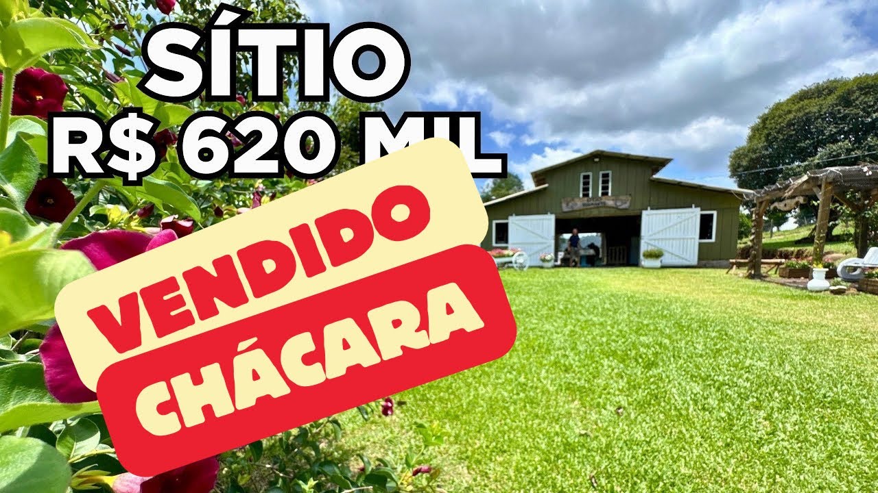 (VENDIDO) SÍTIO A VENDA EM SANTA CATARINA CASA DE CAMPO RANCHO ANIMAIS FRUTAS ÁGUA PLANTAS