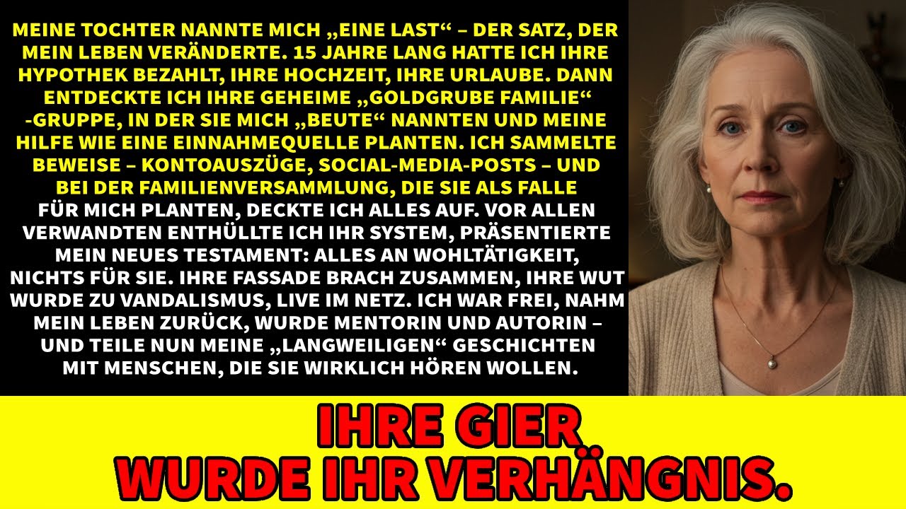 Meine Tochter Nannte Mich „Eine Last“ – Dann Kostete Sie Das €847.000 Und Ihr Zuhause.