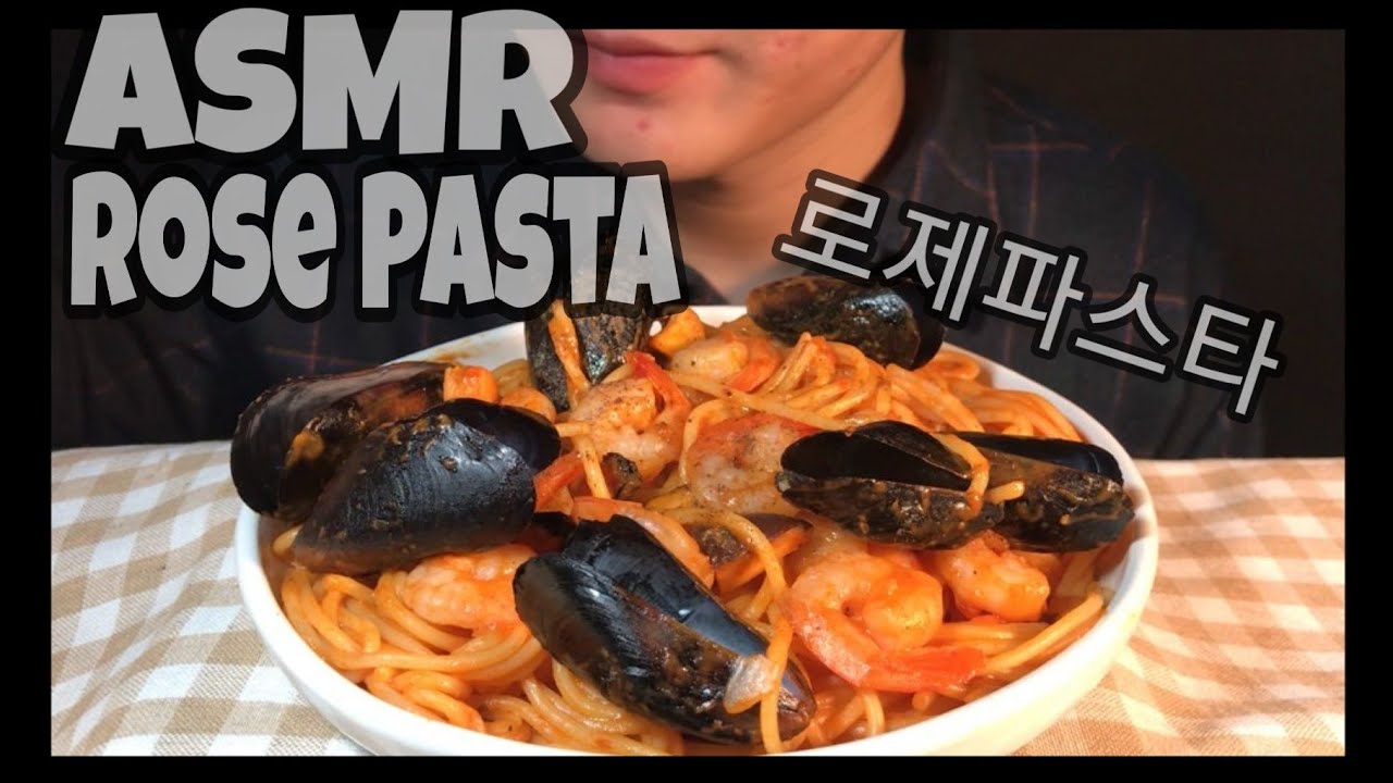Seoki ASMR / 새우 로제파스타 먹방 / Shrimp Rose Pasta Mukbang / Eating sounds / Real sounds