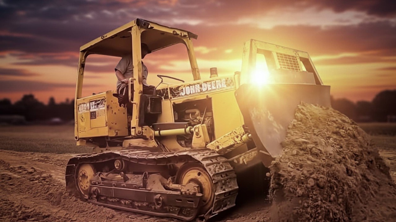 Устранение САМОЙ СЕРЬЕЗНОЙ утечки в гидравлике бульдозера John Deere 450G