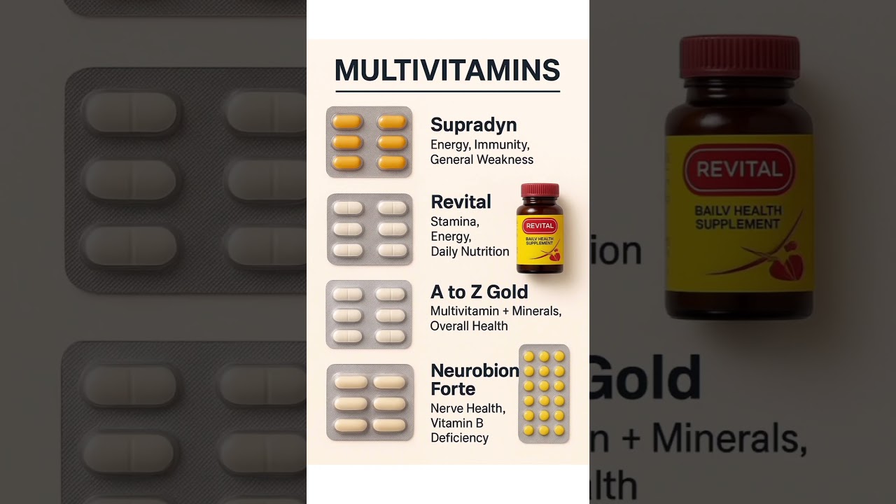 👉 Best Multivitamins in India | Energy, Stamina & Immunity | Supradyn,A to Z Gold, Neurobion