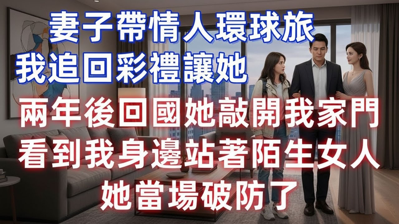 妻子帶情人環球旅行，我追回彩禮讓她淨身出戶。兩年後回國她敲開我家門，看到我身邊站著陌生女人，她當場破防了 #夜讀人生 #完结文 #情感故事 #一口气看完 #老年生活 #情感 #爽文 #爲人處世