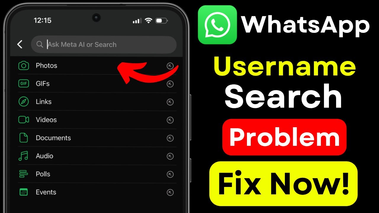 WhatsApp Username Search Not Working Fix (2026) | WhatsApp Username Not Showing | WhatsApp Problem