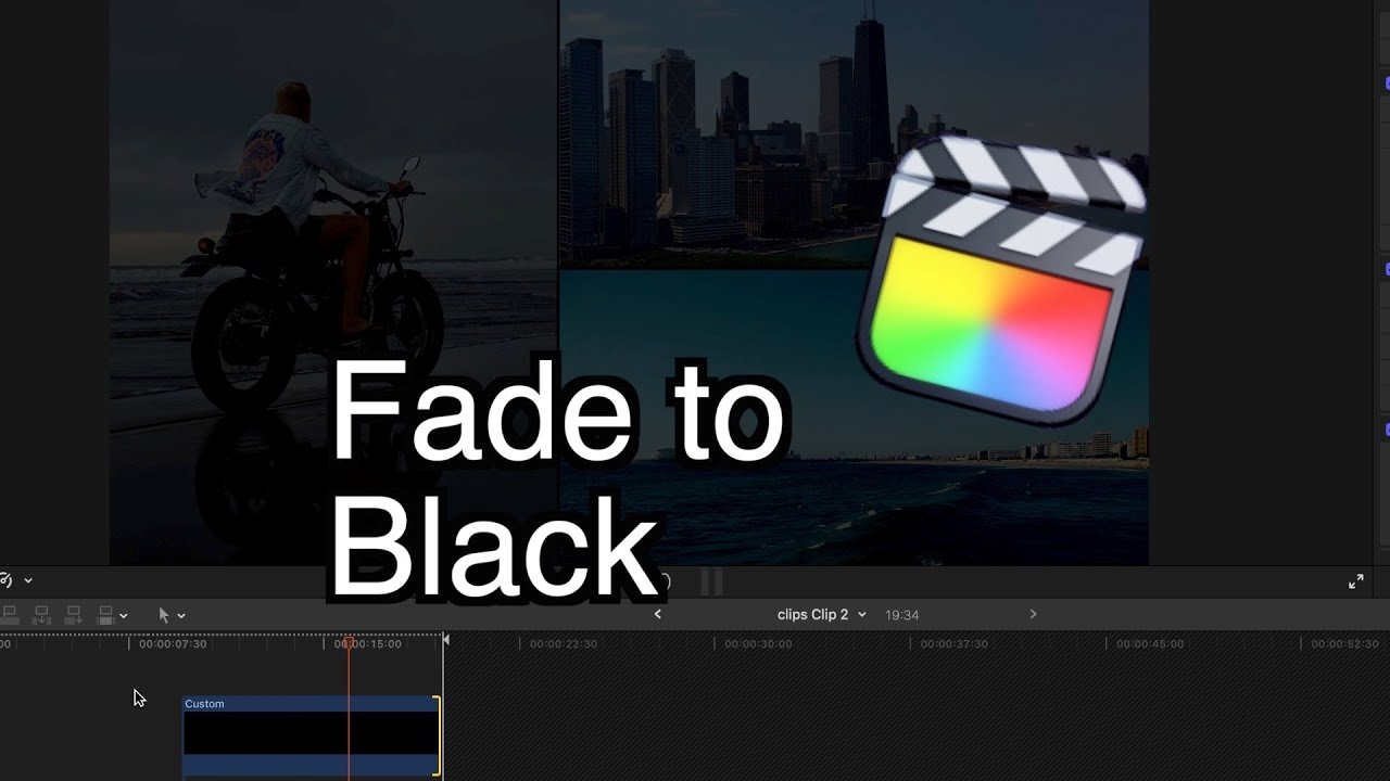 Переход в черный цвет в конце с помощью FCPX | Учебное пособие по Final Cut Pro X