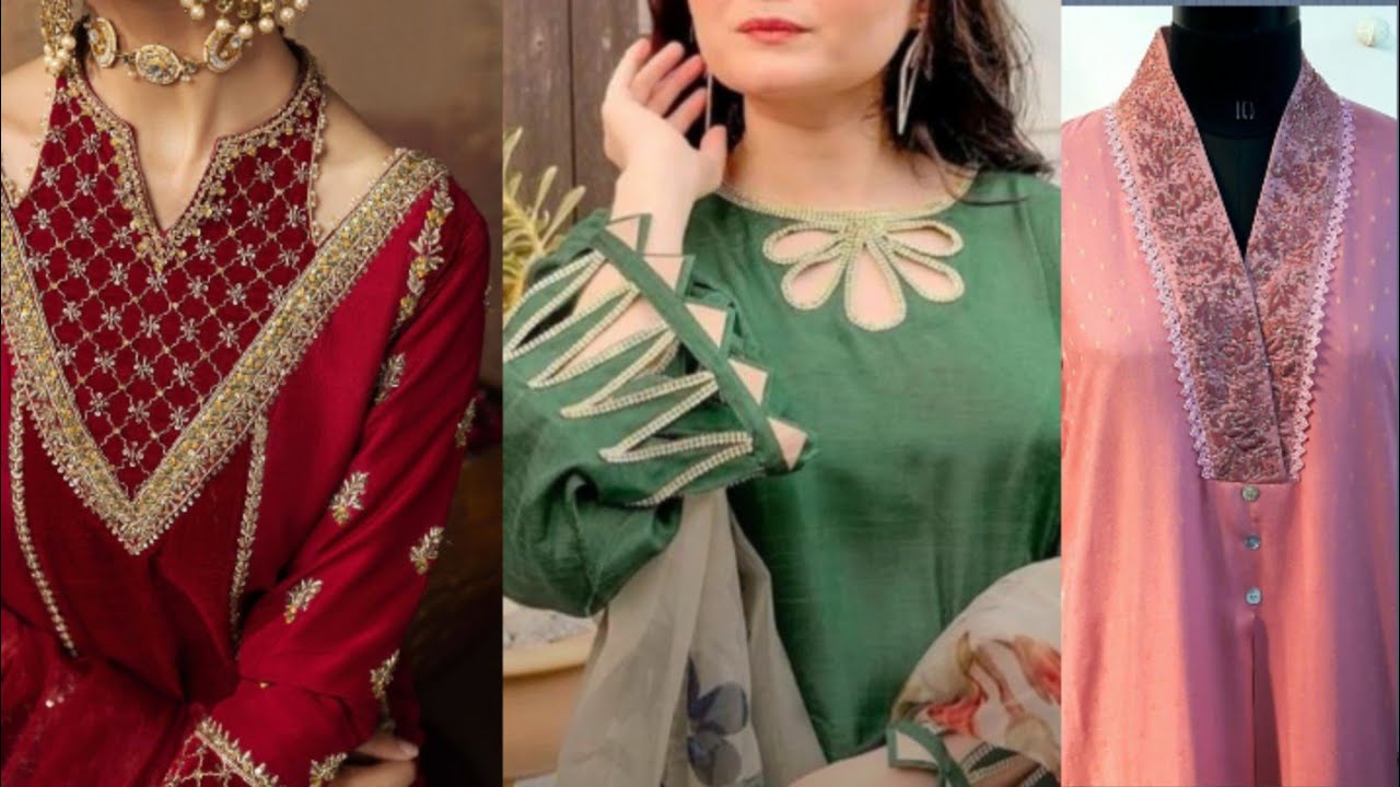 Beautiful & Attractive New Neck design Ideas 2024 | New Neck Designs With Laces | Latest Neck design