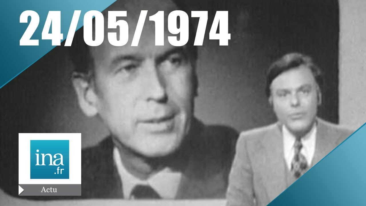 24h sur la Une du 24 mai 1974 - Giscard d'Estaing devient Président - Archive INA