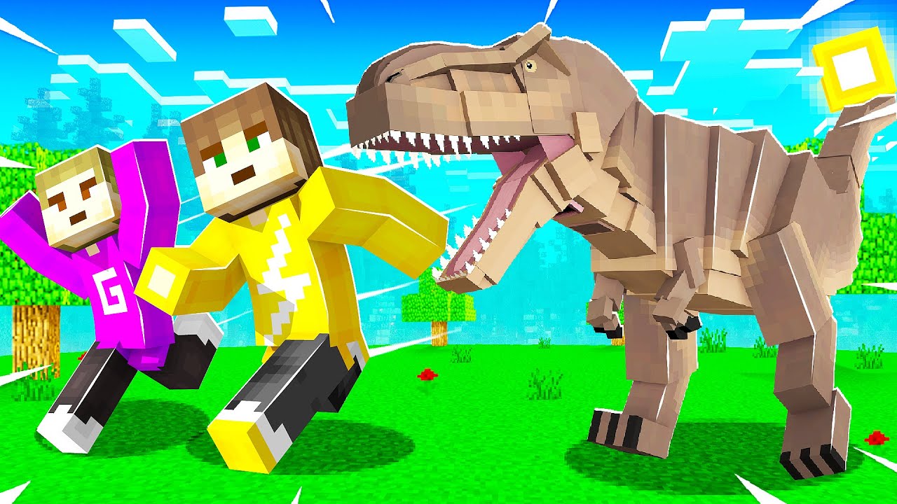IK WERD AANGEVALLEN DOOR DINOSAURUSSEN IN MIJN MINECRAFT WERELD!😱