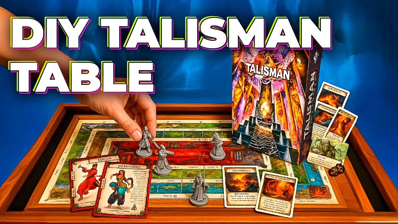 DIY Talisman Gaming Table – Epic Build for Avalon Hill & Hasbro Fans!