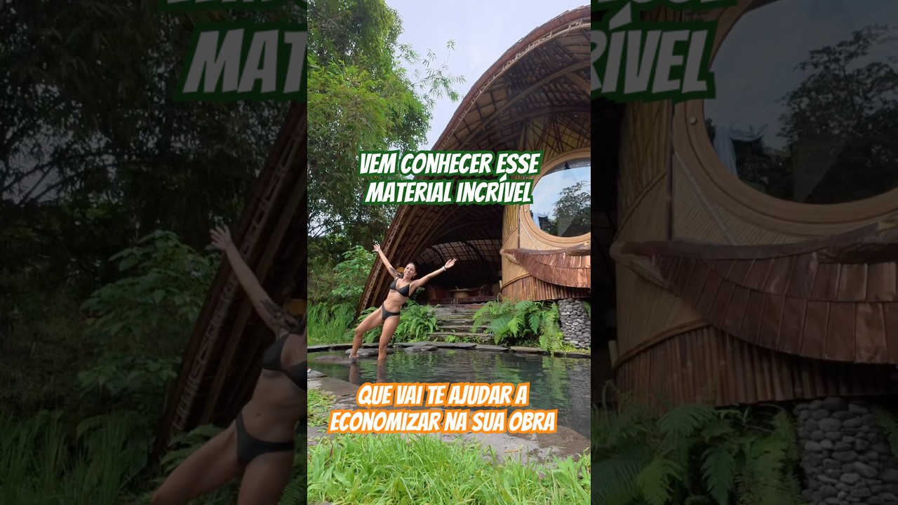 🤯&Eacute; tudo de BAMBU! 🏡 #sustentabilidade #baixocusto #casasecologicas #casa #constru&ccedil;&atilde;ointeligente