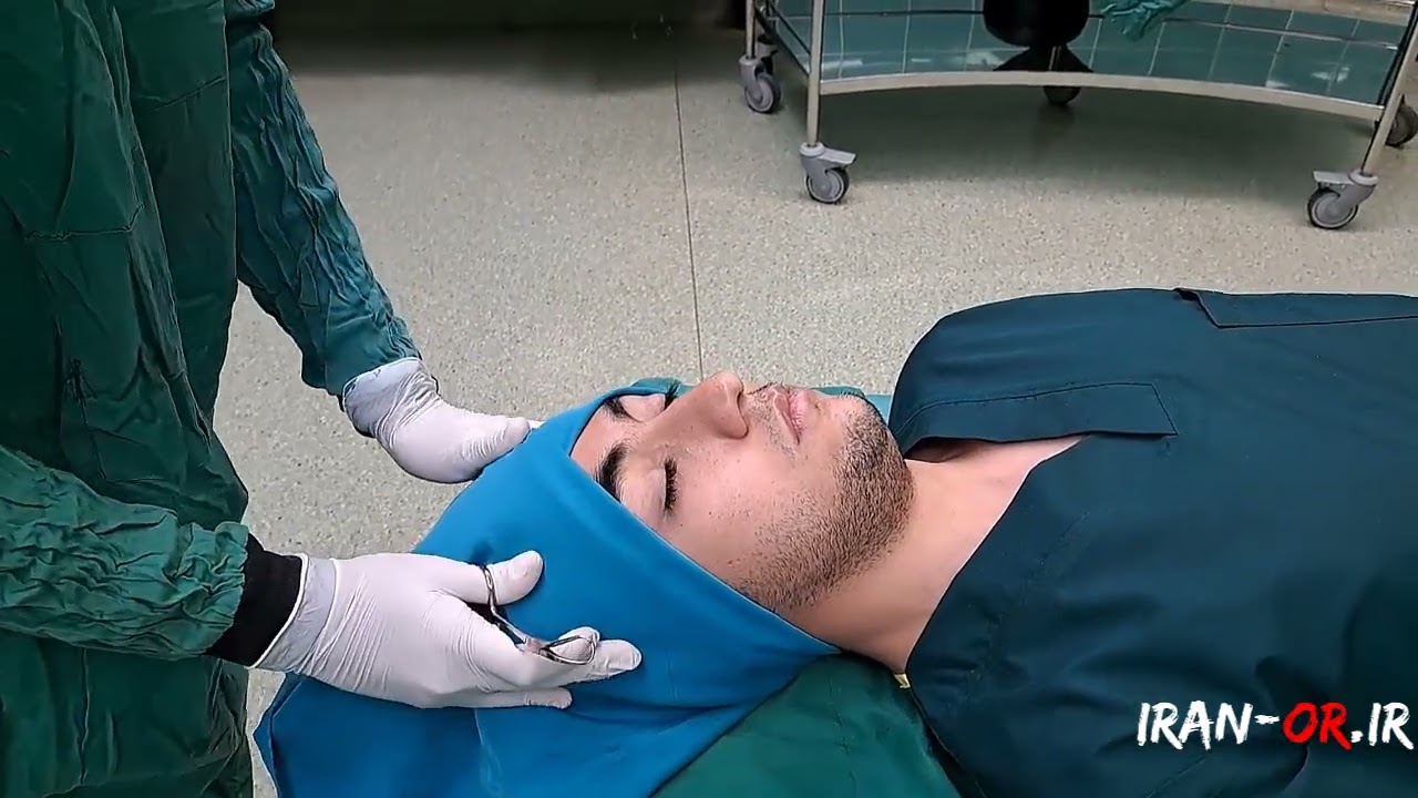 Rhinoplasty Drape  آموزش درپ بیمار برای جراحی بینی (راینوپلاستی)