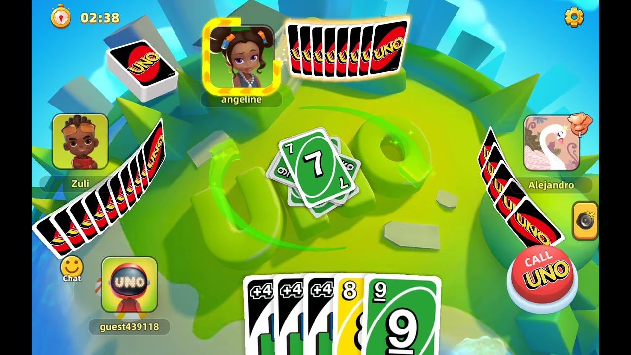 UNO TIME!!!!! I won with the best cards 