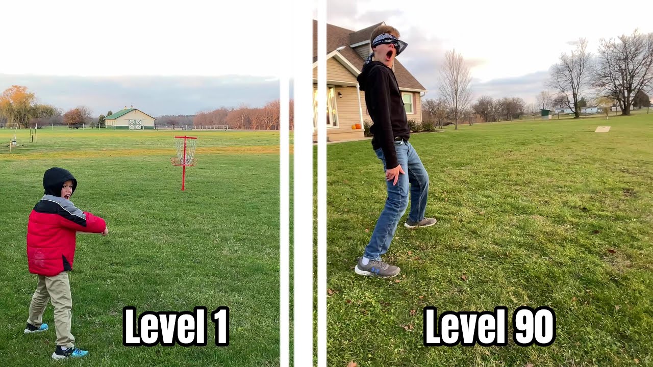 TRICK SHOTS from LEVEL 1 to 100 (Inspired by That's Amazing)