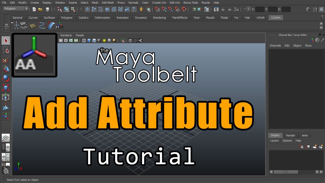 The Maya Toolbelt - Add Attribute