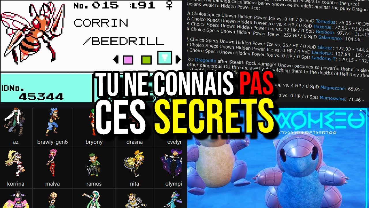 8 FAITS OBSCURS SUR LA STRATÉGIE POKÉMON QUE TU NE CONNAIS PAS (J'en ai appris certains hier)